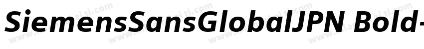 SiemensSansGlobalJPN Bold字体转换